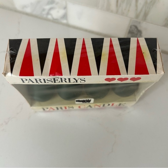 Vintage Dansk MCM Paris Candles Pariserlys Danish Modern Set of 4 Green Unused - Picture 4 of 5